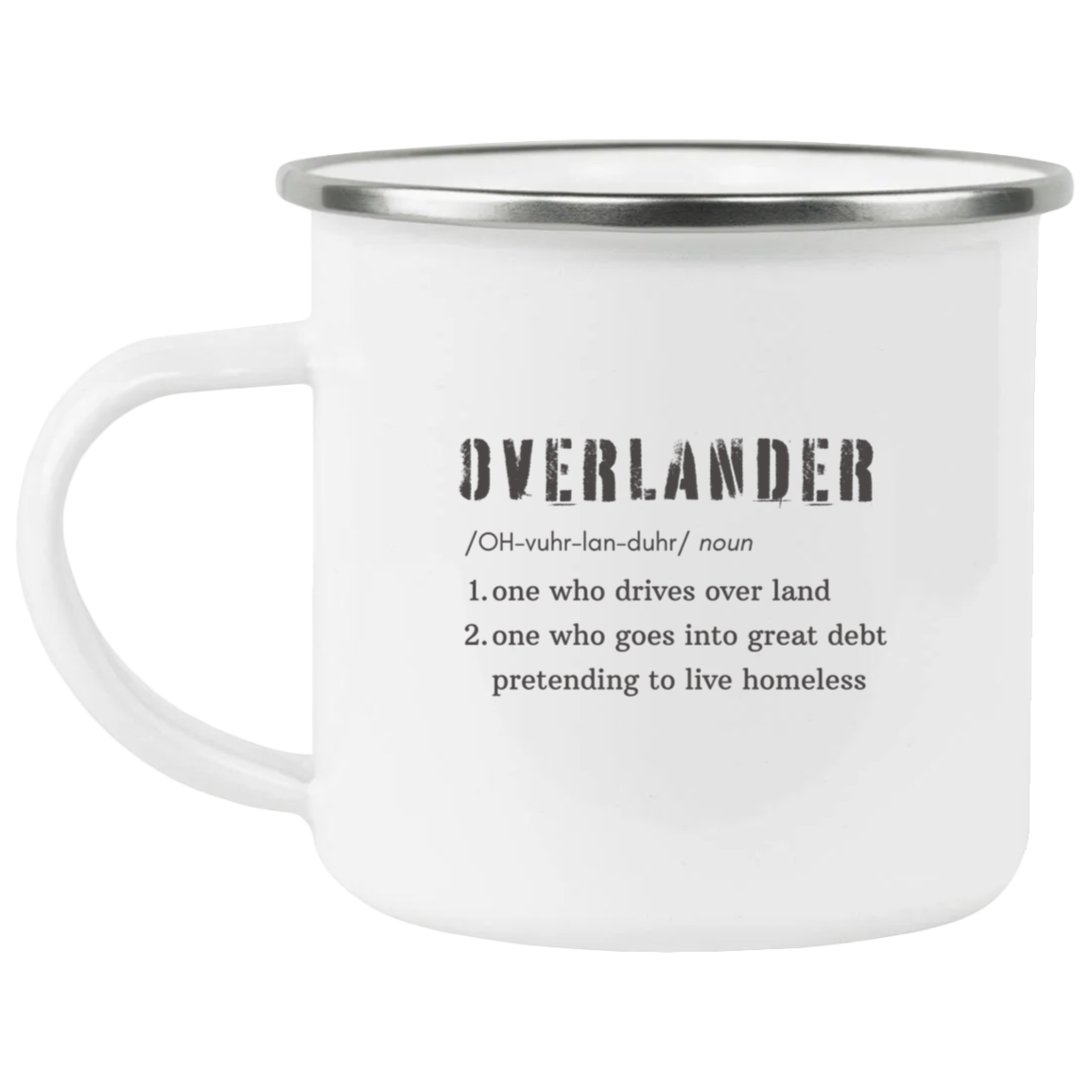 Overlander Enamel Camping Mug