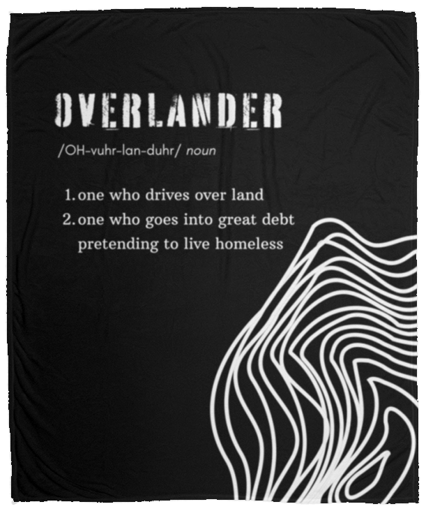 Overlander BW Cozy Plush Fleece Blanket - 50x60